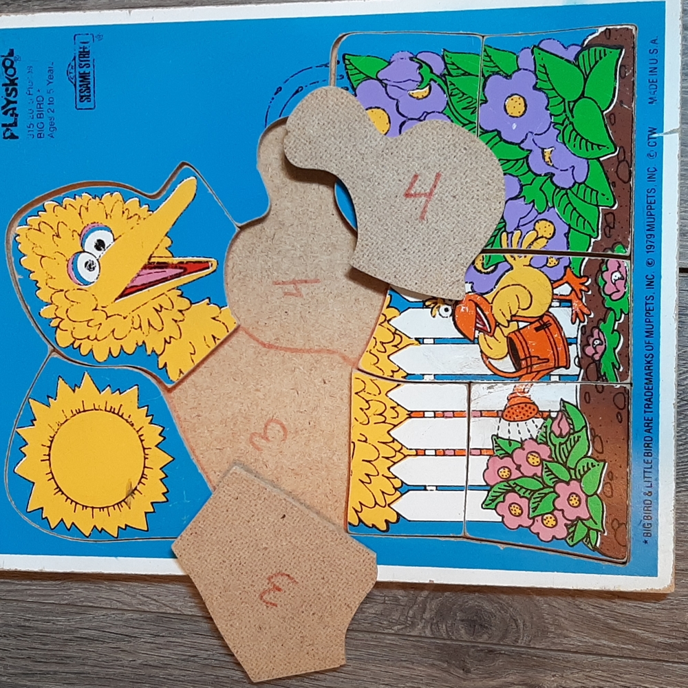 Big bird playskool vintage 1979 puzzle - Picture 4 of 4